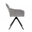 Chaise tournante Kick Miyo - Gris foncé