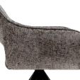 Chaise tournante Kick Nori - Gris foncé