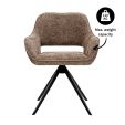 Chaise tournante Kick Nori - Taupe