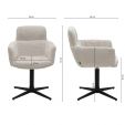 Chaise tournante Kick Noud - Champagne