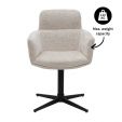 Chaise tournante Kick Noud - Champagne