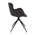 Chaise tournante Kick Novi - Gris foncé