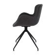 Chaise tournante Kick Novi - Gris foncé