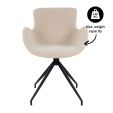 Chaise tournante Kick Novi - Beige