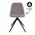 Chaise tournante Kick Yani - Gris