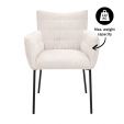 Chaise de salle à manger Kick Goos - Crème