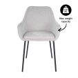 Chaise de salle à manger Kick Guus - Gris