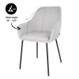 Chaise de salle à manger Kick Guus - Gris