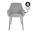 Chaise de salle à manger Kick Guus - Gris foncé