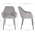Chaise de salle à manger Kick Guus - Gris foncé