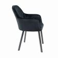 Chaise pour salle à manger Kick Jane - Noir