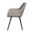 Chaise pour salle à manger Kick Karl - Gris/Beige