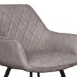 Chaise pour salle à manger Kick Karl - Gris/Beige