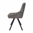 Chaise de salle à manger Kick Lena - Gris foncé