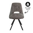 Chaise de salle à manger Kick Lena - Gris foncé