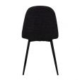 Chaise de salle à manger Kick Noor - Noir