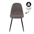 Chaise de salle à manger Kick Noor - Gris