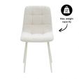Chaise de salle à manger Kick Nox - Crème