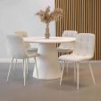 Chaise de salle à manger Kick Nox - Crème