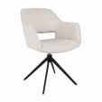 Chaise tournante Kick Owen - Crème