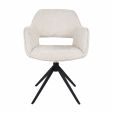 Chaise tournante Kick Owen - Crème
