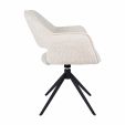 Chaise tournante Kick Owen - Crème