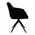 Chaise tournante Kick Ravi - Noir