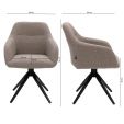 Chaise tournante Kick Ravi - Gris