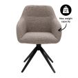 Chaise tournante Kick Ravi - Gris
