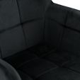 Chaise de salle à manger Kick Rev Velvet - Noir