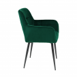 Chaise de salle à manger Kick Rev Velvet - Vert foncé