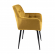 Chaise de salle à manger Kick Rev Velvet - Or
