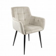 Chaise de salle à manger Kick Rev Velvet - Champagne