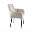 Chaise de salle à manger Kick Rev Velvet - Champagne