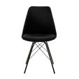 Chaise scandinave Kick Jens - Noir