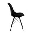 Chaise scandinave Kick Jens - Noir