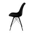 Chaise scandinave Kick Jens - Noir