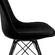 Chaise scandinave Kick Jens - Noir