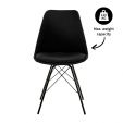 Chaise scandinave Kick Jens - Noir