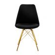 Chaise scandinave Kick Jen - Noir