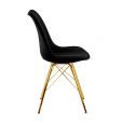 Chaise scandinave Kick Jen - Noir