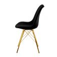 Chaise scandinave Kick Jen - Noir