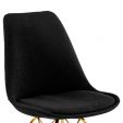 Chaise scandinave Kick Jen - Noir