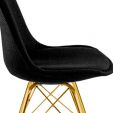 Chaise scandinave Kick Jen - Noir