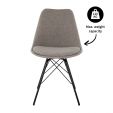 Chaise scandinave Kick Jens - Gris