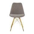 Chaise scandinave Kick Jen - Gris