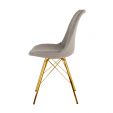 Chaise scandinave Kick Jen - Gris