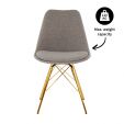 Chaise scandinave Kick Jen - Gris