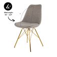 Chaise scandinave Kick Jen - Gris