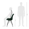 Chaise scandinave Kick Jens - Vert foncé
